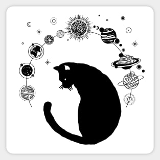 Planet cat Sticker